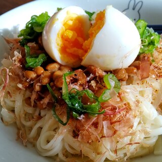 簡単！納豆釜あげうどん